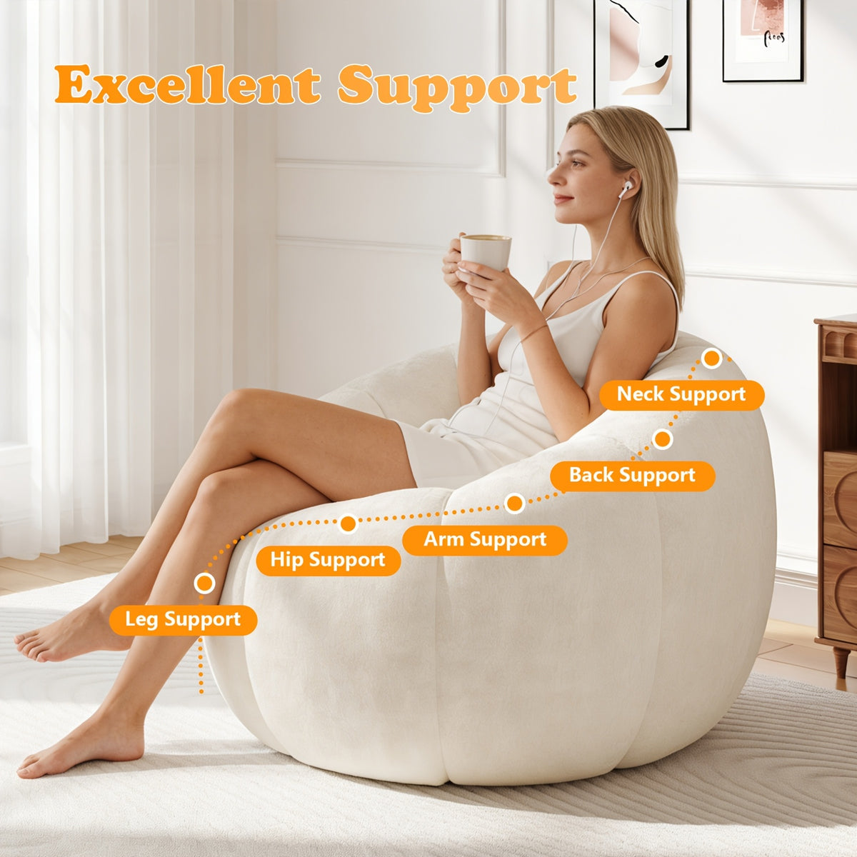 plush     bag chair shaped high - Temu