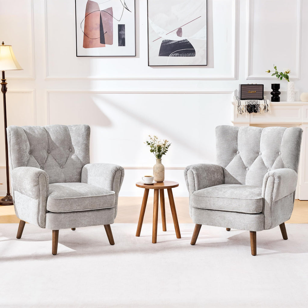 kitchen dining wingback accent chairs living room   - Temu