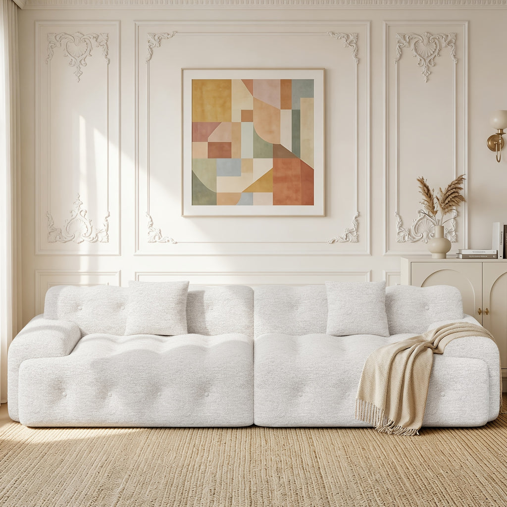 114 oversized 3 seater cloud couch modern boneless sofas - Temu