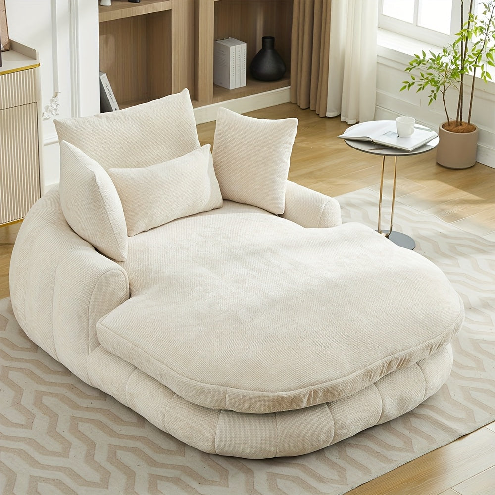 oversized chaise lounge chair memory foam cushioning plush - Temu