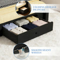 bed frame storage drawers bed frame led lights upholstered - Temu