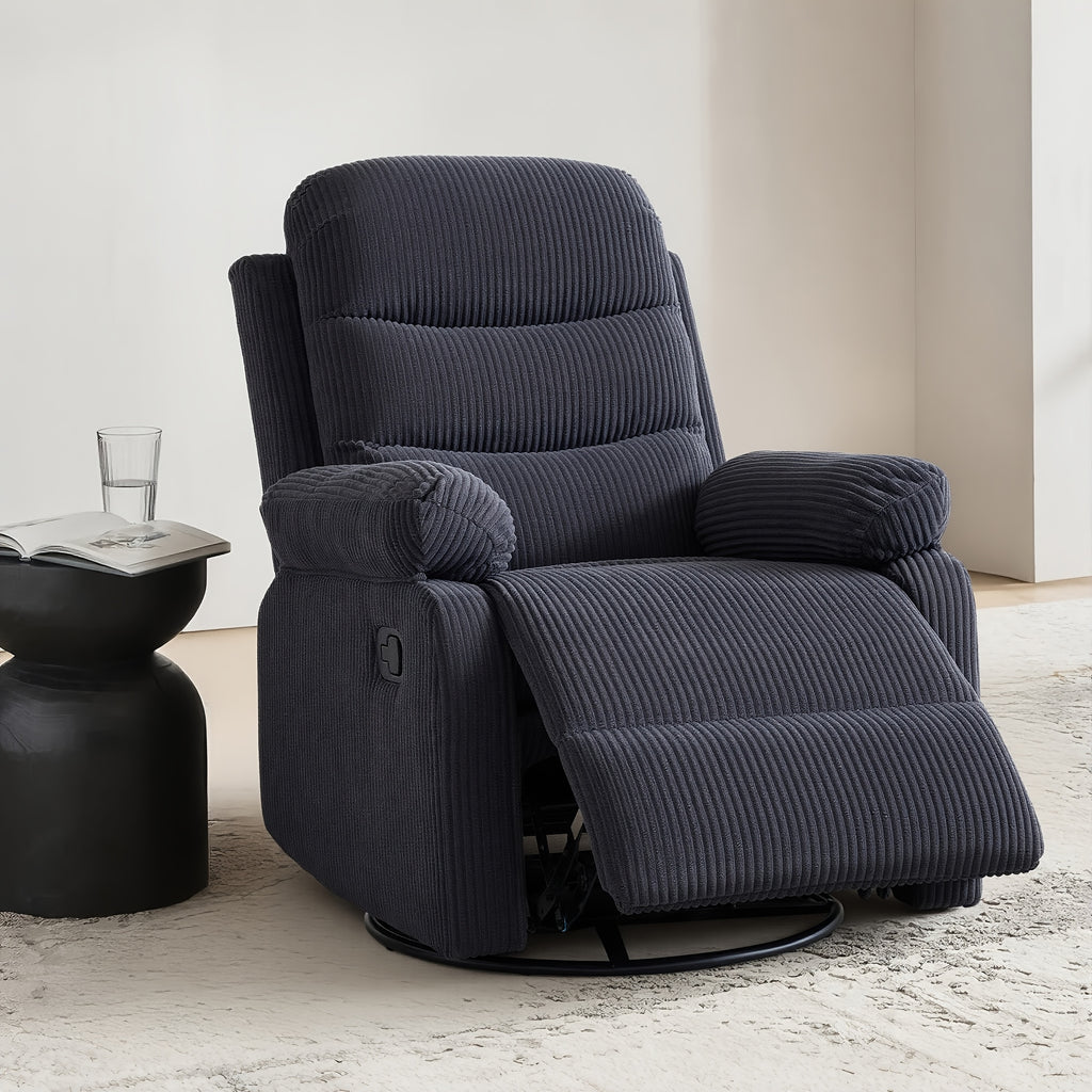 corduroy swivel rocking recliner chair manually adjustable - Temu
