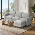78 inch 198 1cm convertible sectional sofa linen l shaped - Temu