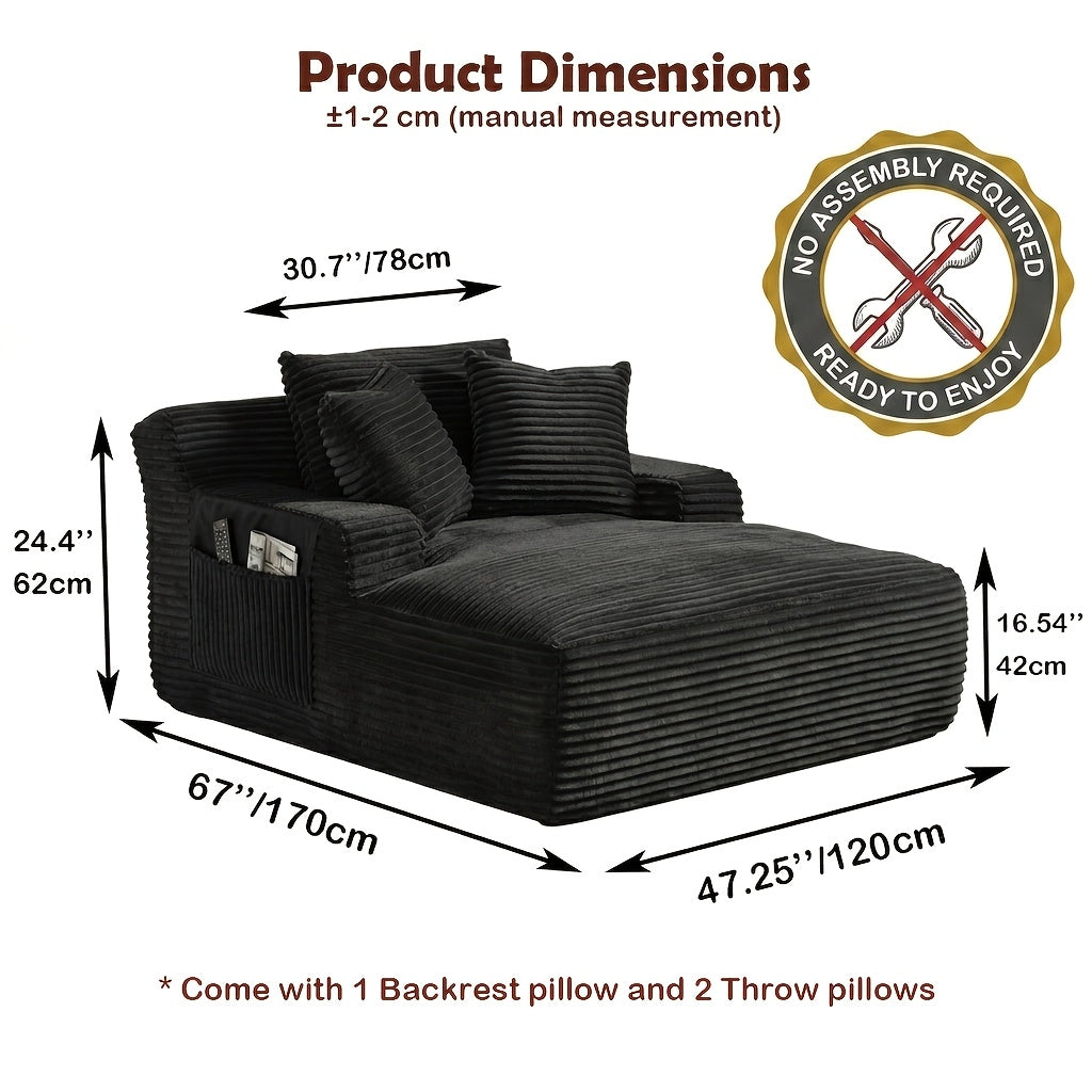 47 25 inch wide chaise lounge chair indoor oversized - Temu