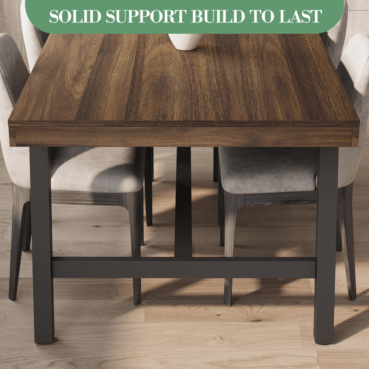 71 inch brown industrial dining table large rustic wooden - Temu