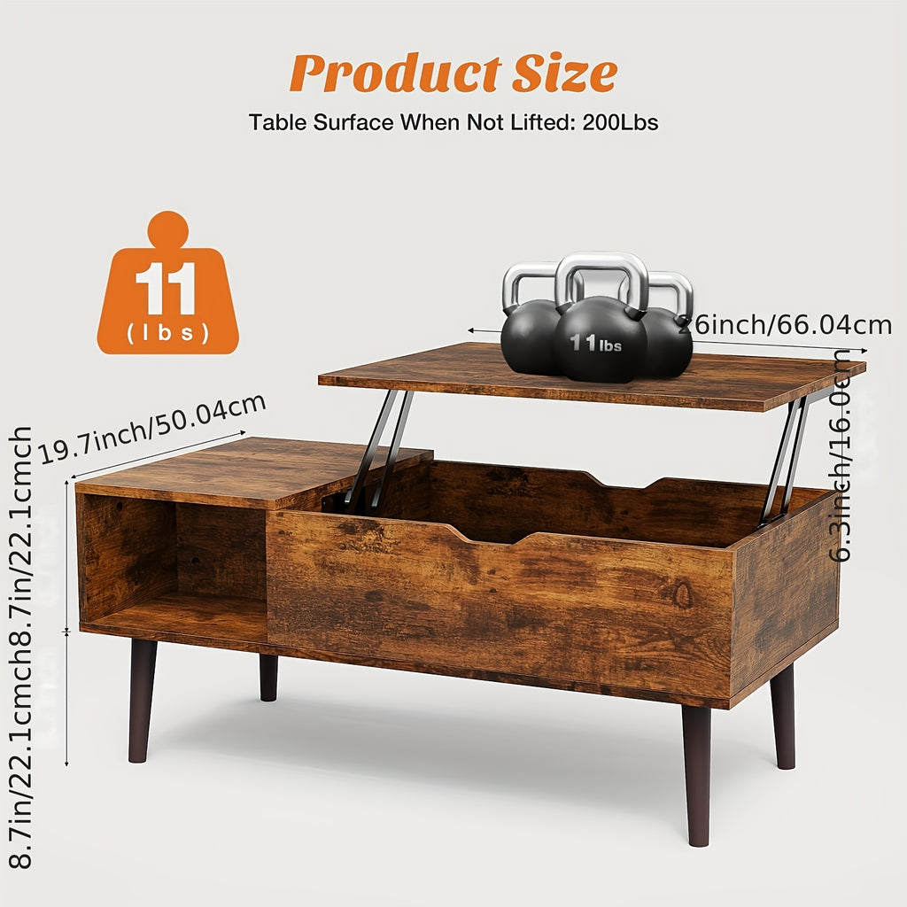 multifunctional lift top coffee table storage compartment 2 - Temu