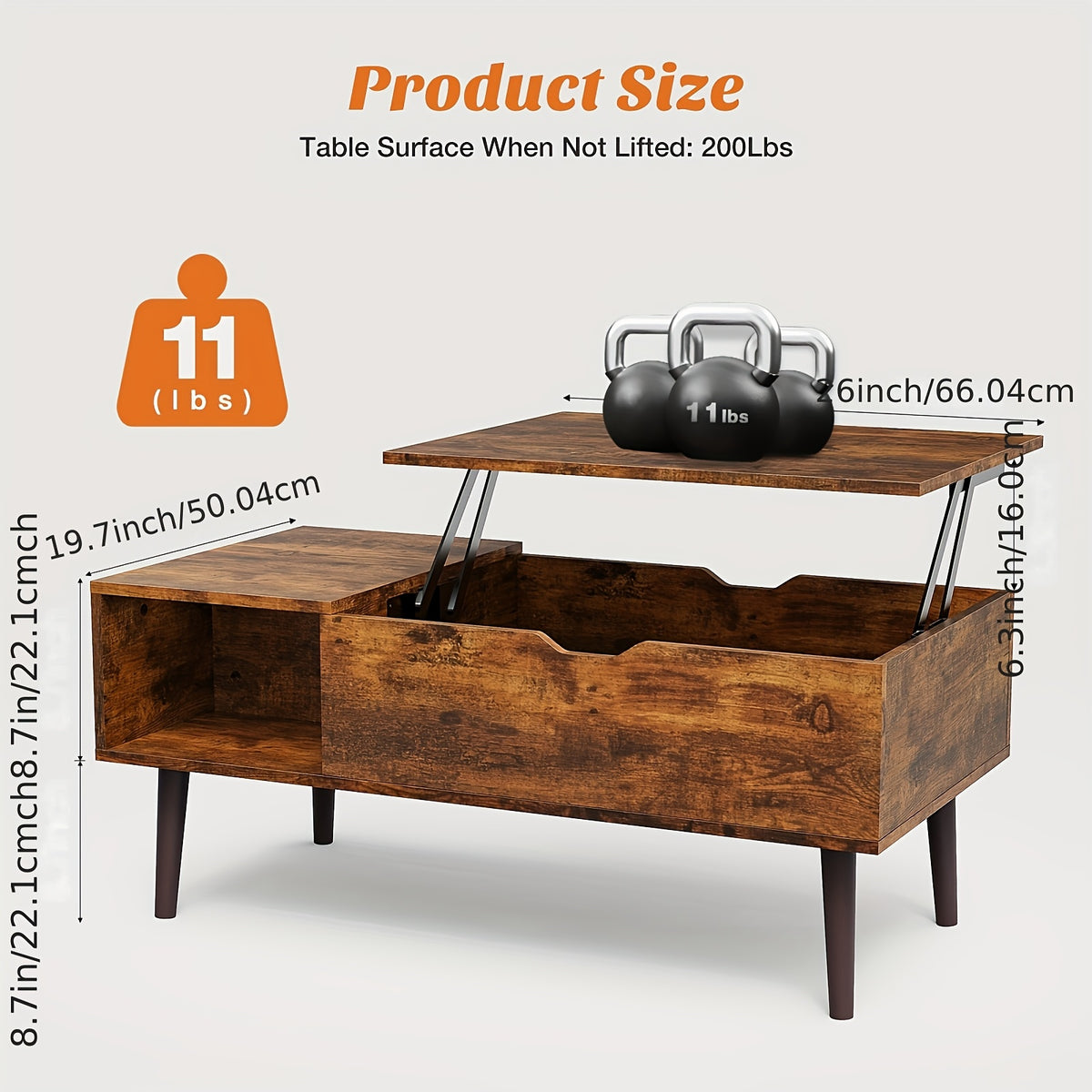 multifunctional lift top coffee table storage compartment 2 - Temu