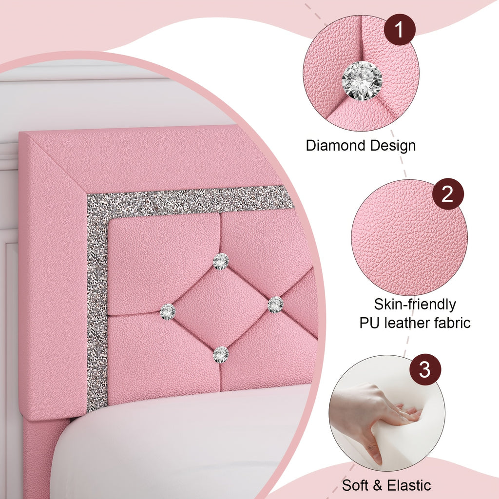 twin full queen king bed frame padded platform bed - Temu