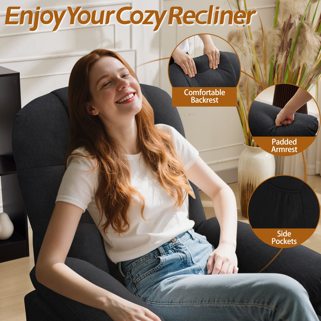 apartment single chair   360 rotating rocking chair - Temu