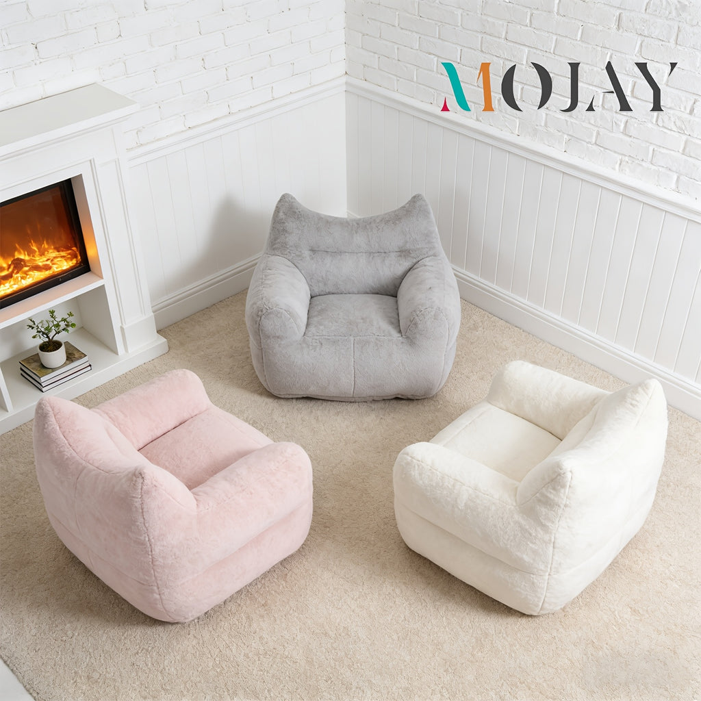 bag chair oversized faux fur lounge chair - Temu