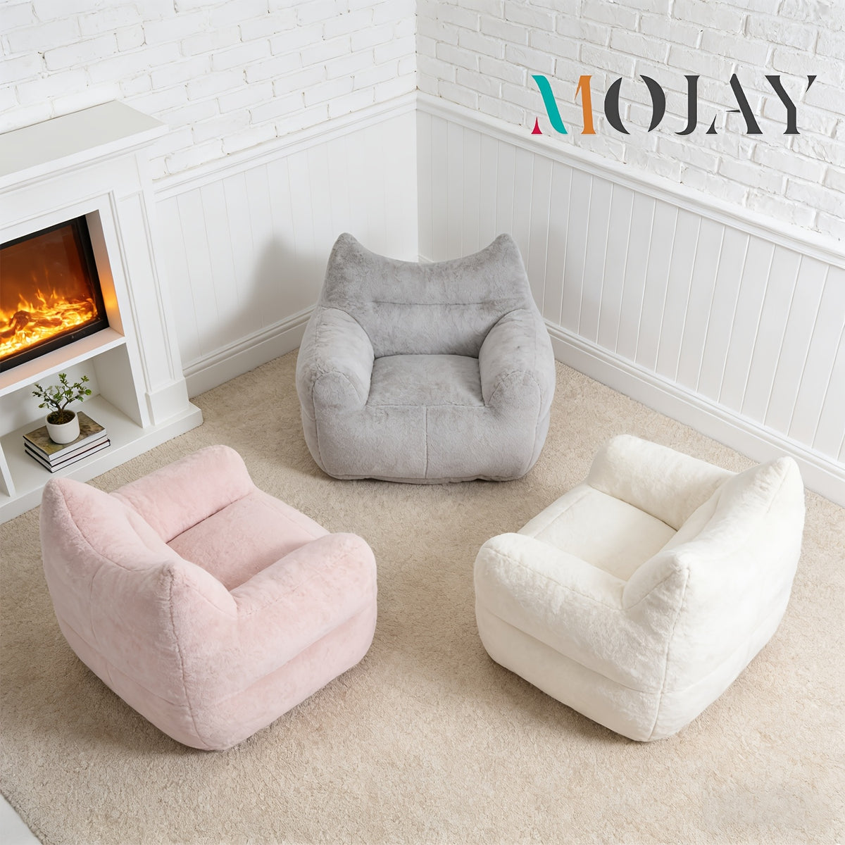 bag chair oversized faux fur lounge chair - Temu