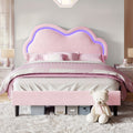 led velvet platform bed featuring an adjustable cloud - Temu