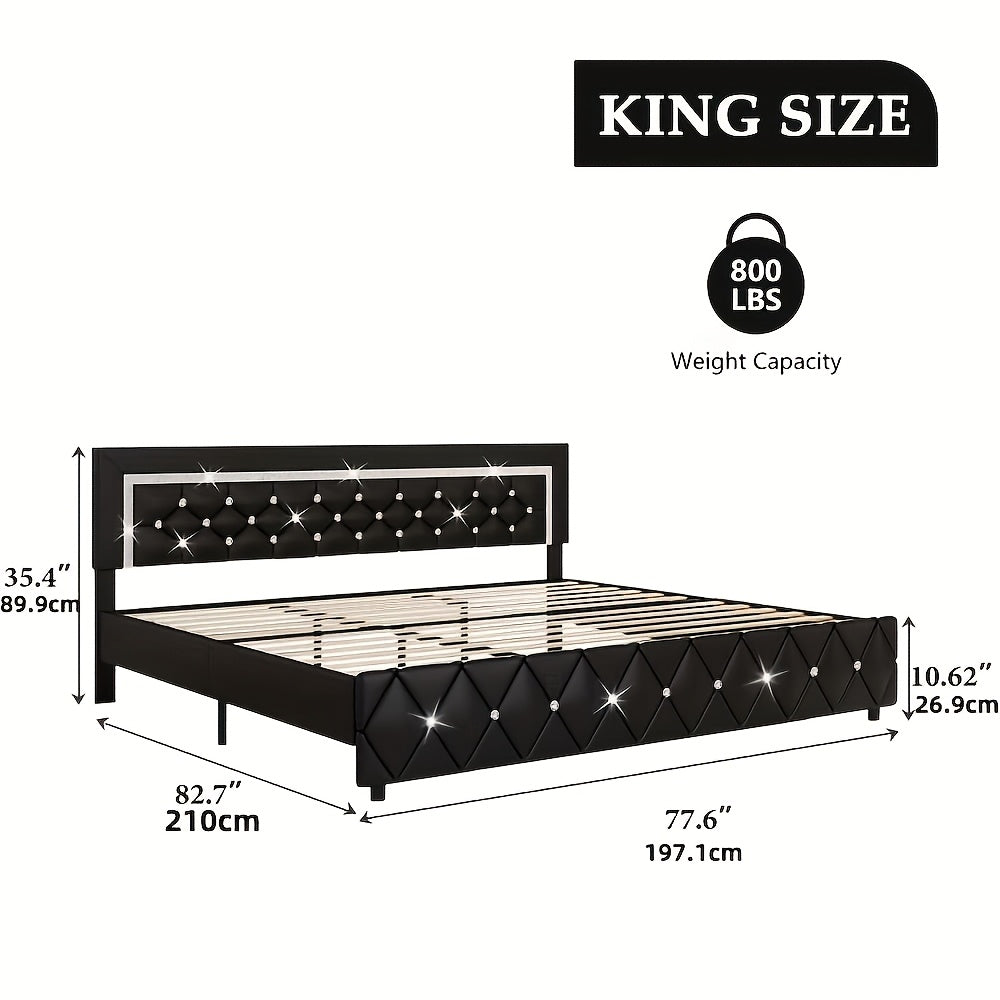 halloween twin full queen king upholstered bed frame diamond - Temu