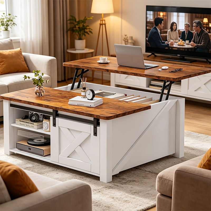 courtyard coffee table lift top coffee table hidden storage - Temu
