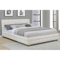 size platform bed frame soft fleece upholstery - Temu