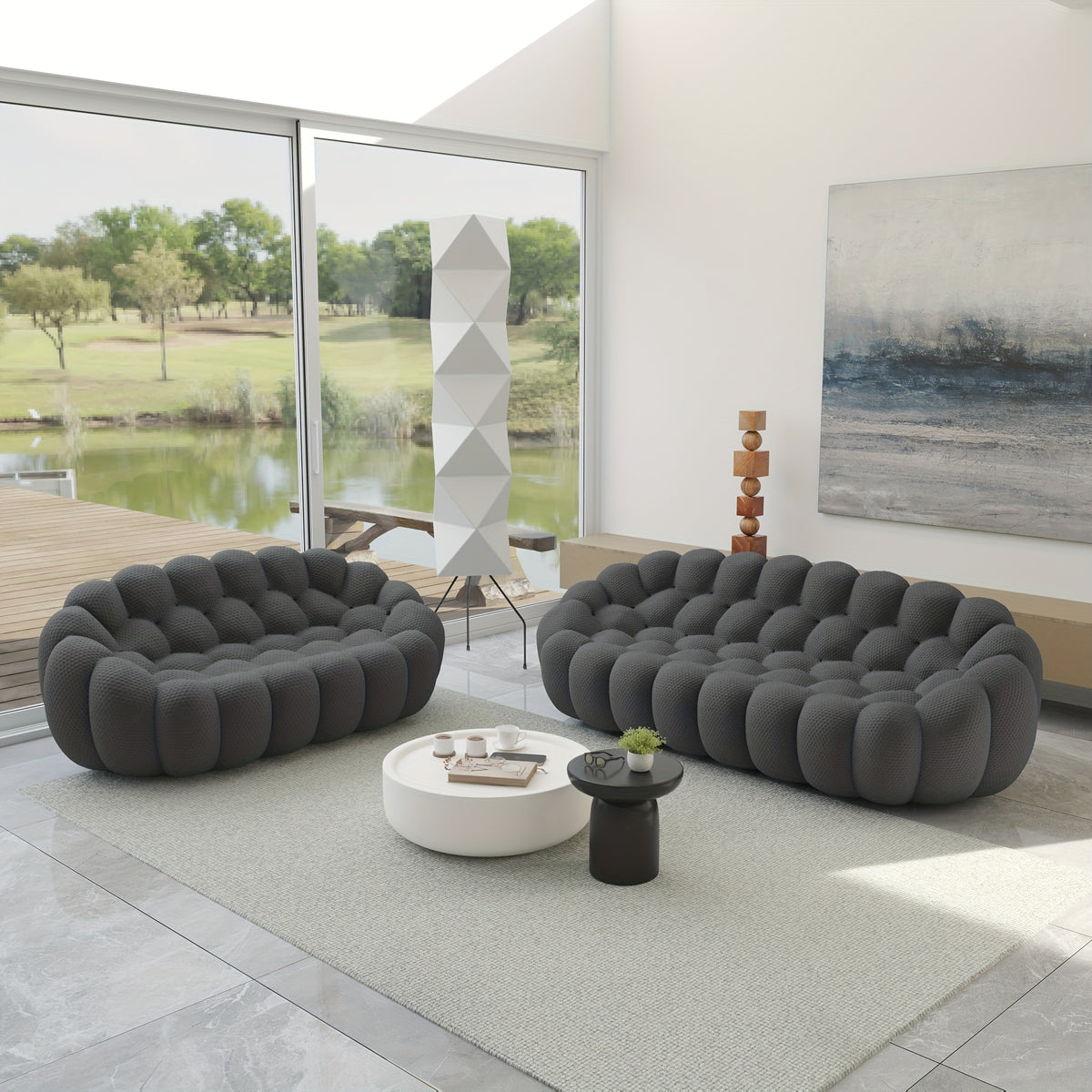 oversized   3d textile material upholstered bean - Temu