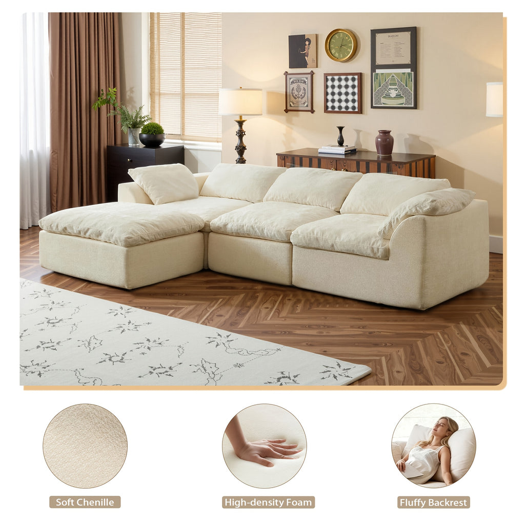 cloud couches living room boneless couch l shape comfy sofa - Temu
