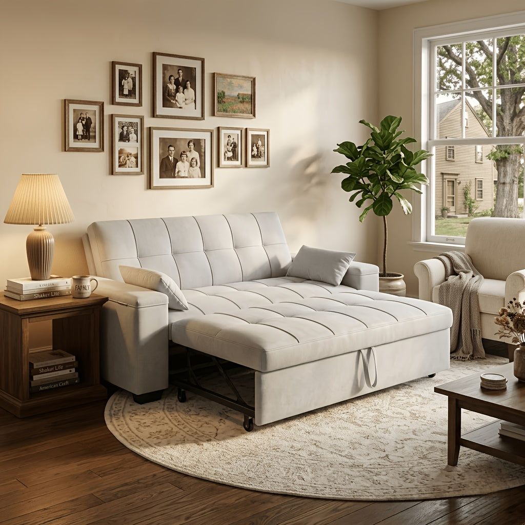 full size 3 in 1 convertible sofa bed pull sleeper reclining - Temu