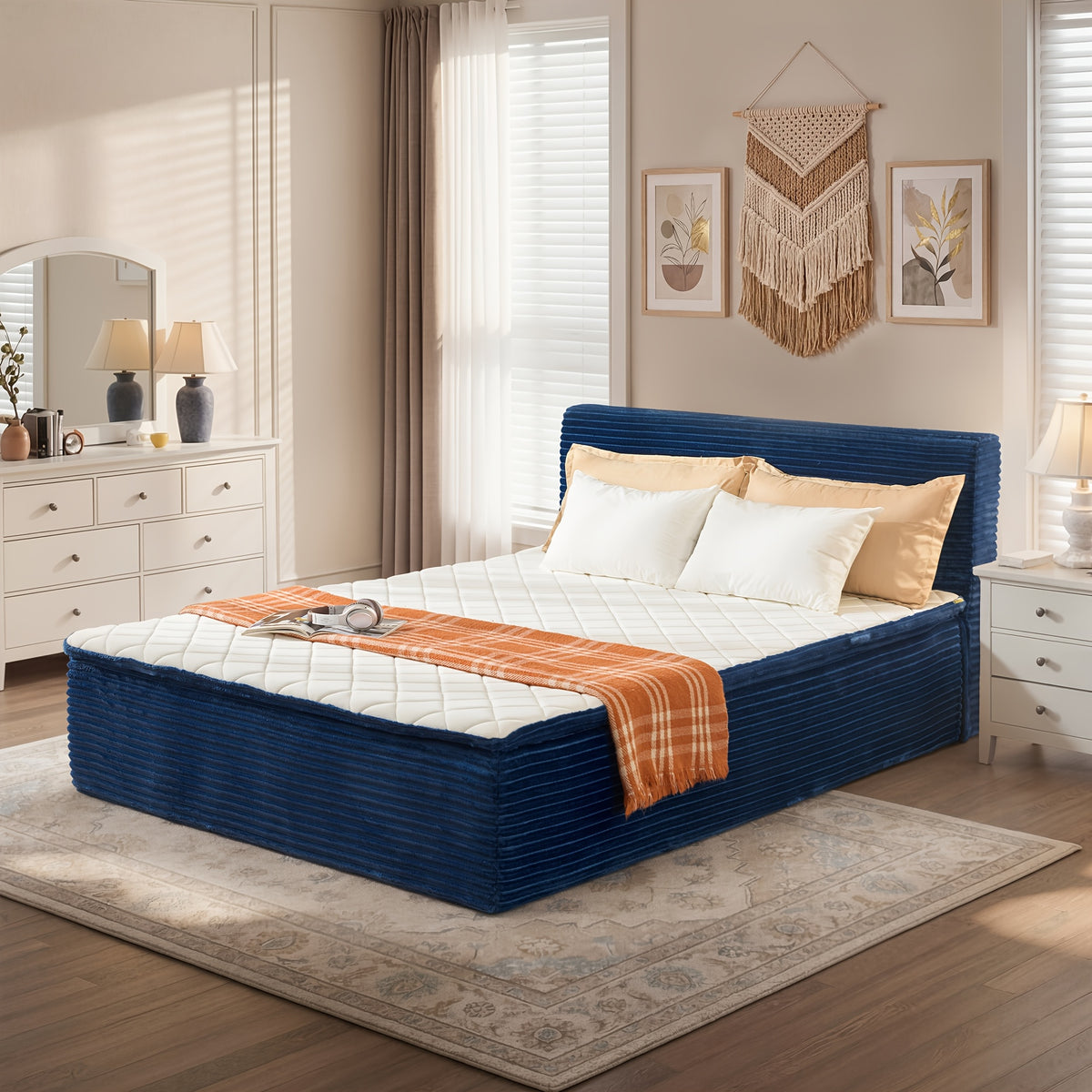 complete sofa bed set mattress headboard no assembly - Temu