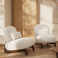 cloud boucle chairs modern accent chairs set 2 - Temu