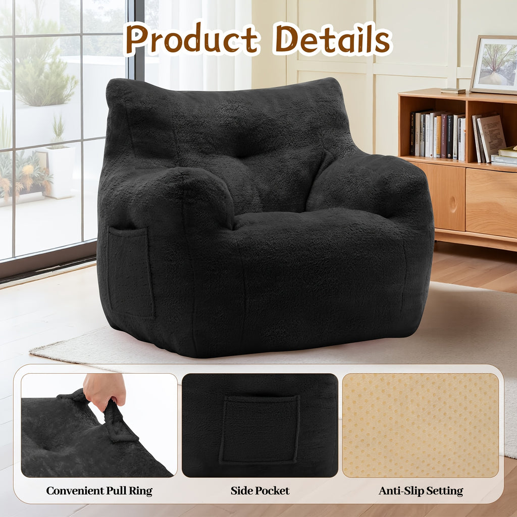 living room lounge chair medium sized   beanbag sofa - Temu