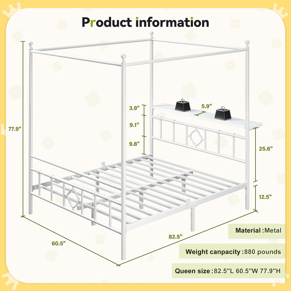 queen full twin size bed frame storage headboard - Temu