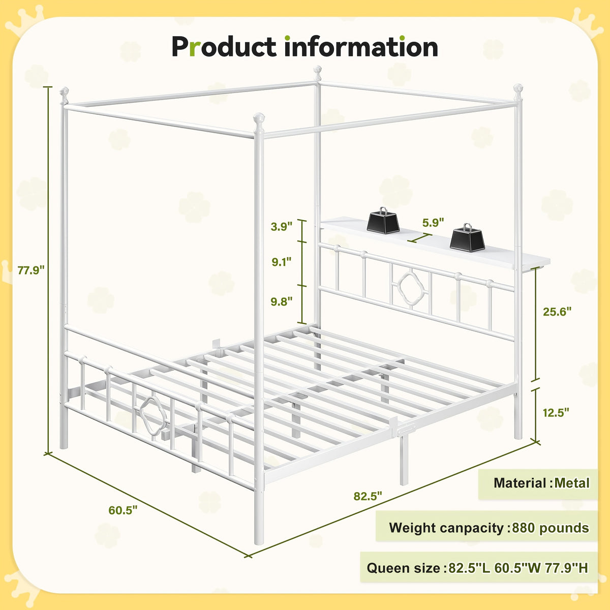 queen full twin size bed frame storage headboard - Temu
