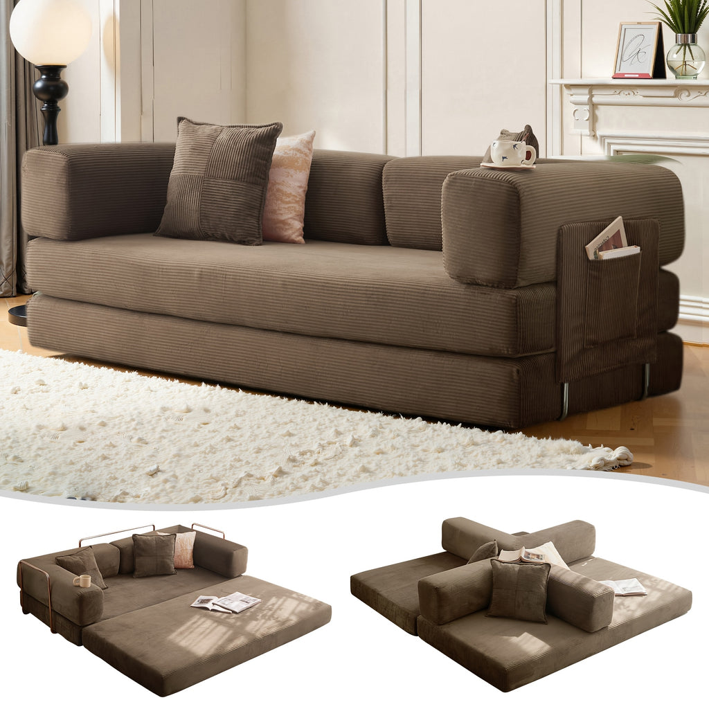 boneless sofa bed convertible   armrest pillow - Temu