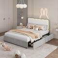 modern upholstered platform bed frame wave shaped headboard - Temu