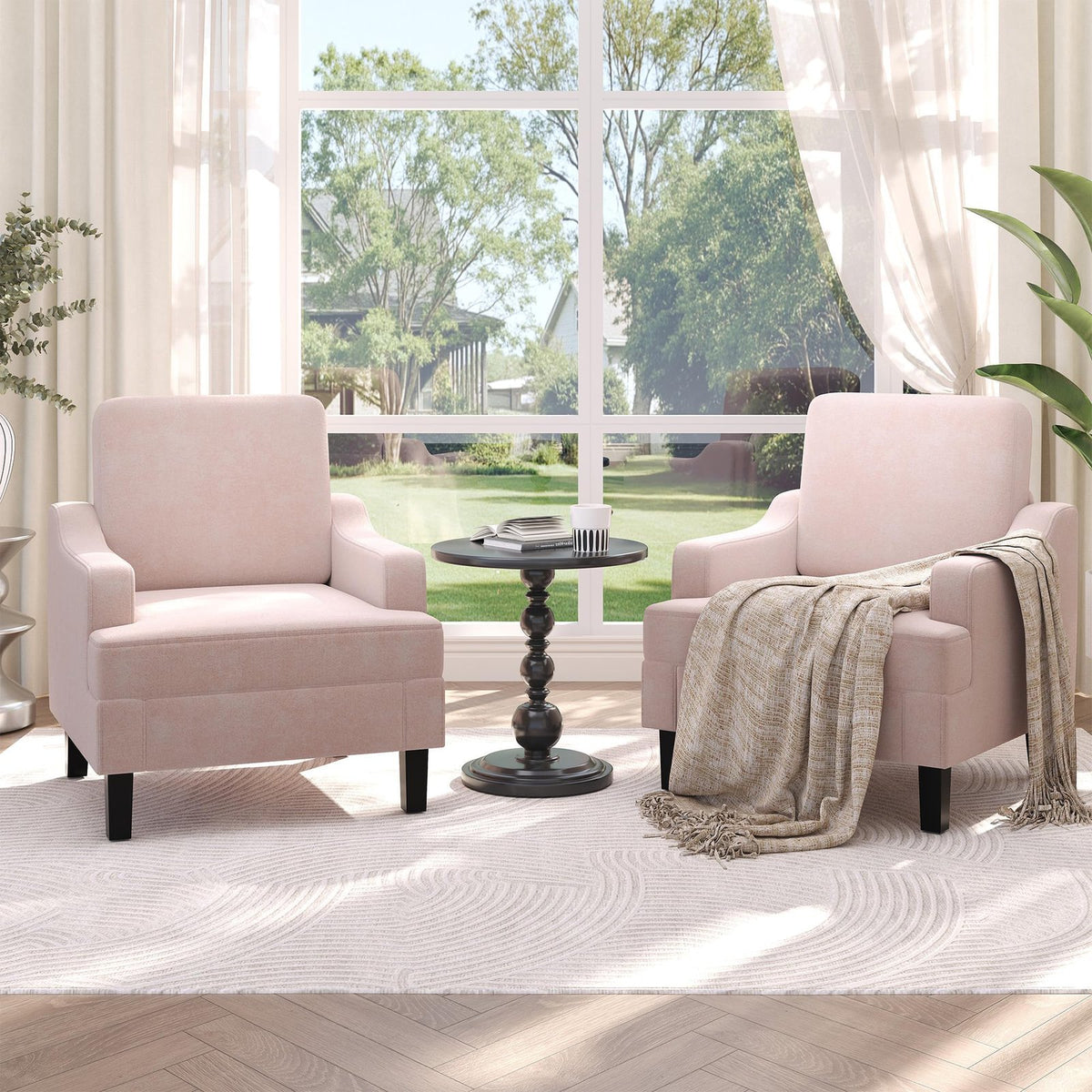 century modern chenille scoop accent chair ergonomic - Temu