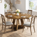 new dining   inch round dining table 4 6 farmhouse - Temu