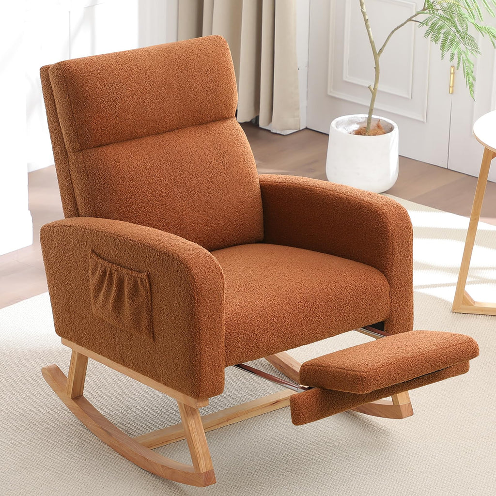 solid wood swivel rocker recliner slow rock mechanism - Temu
