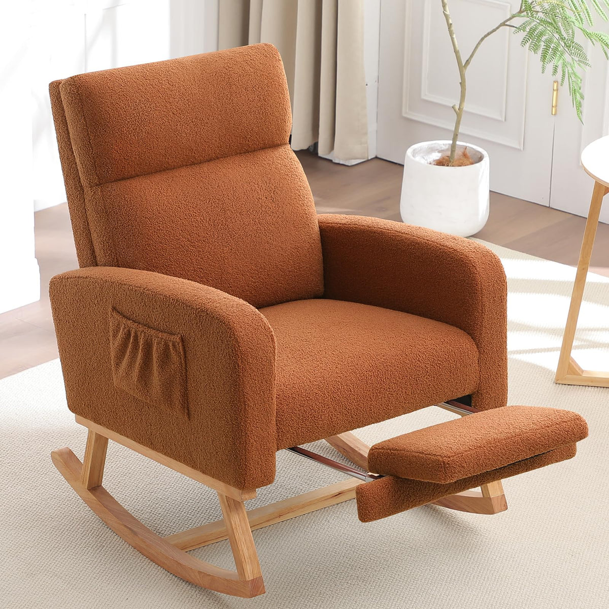 solid wood swivel rocker recliner slow rock mechanism - Temu