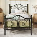 metal bed frame headboard platform bed   - Temu