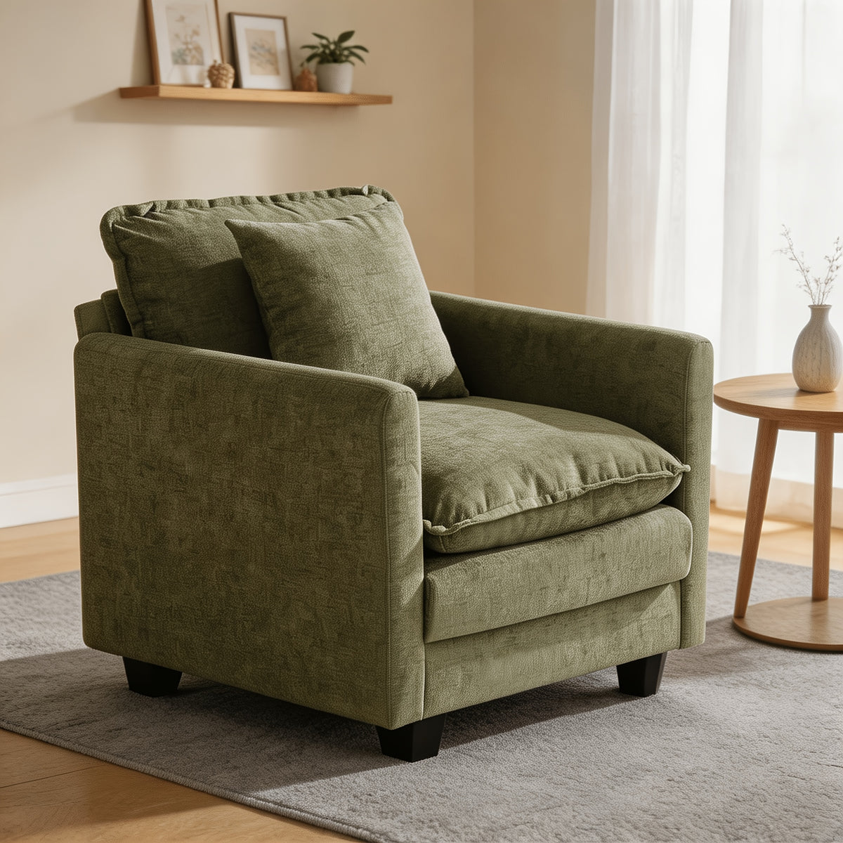 30 cloud single couch 1 seater modern accent chair throw - Temu