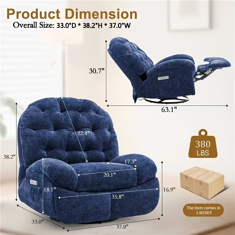 single rocking chair living room recliner chair usb type c - Temu