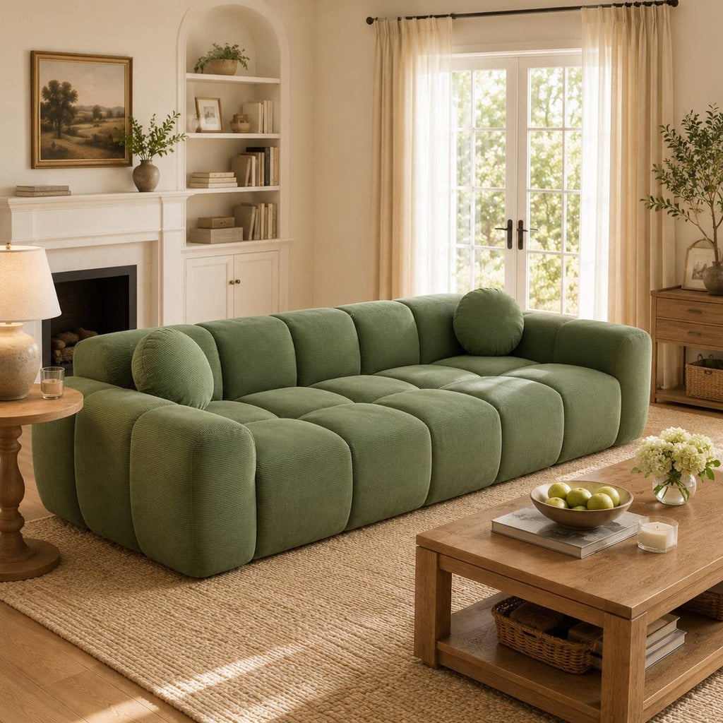 98 4 modern corduroy sofa suitable studio apartment extra - Temu