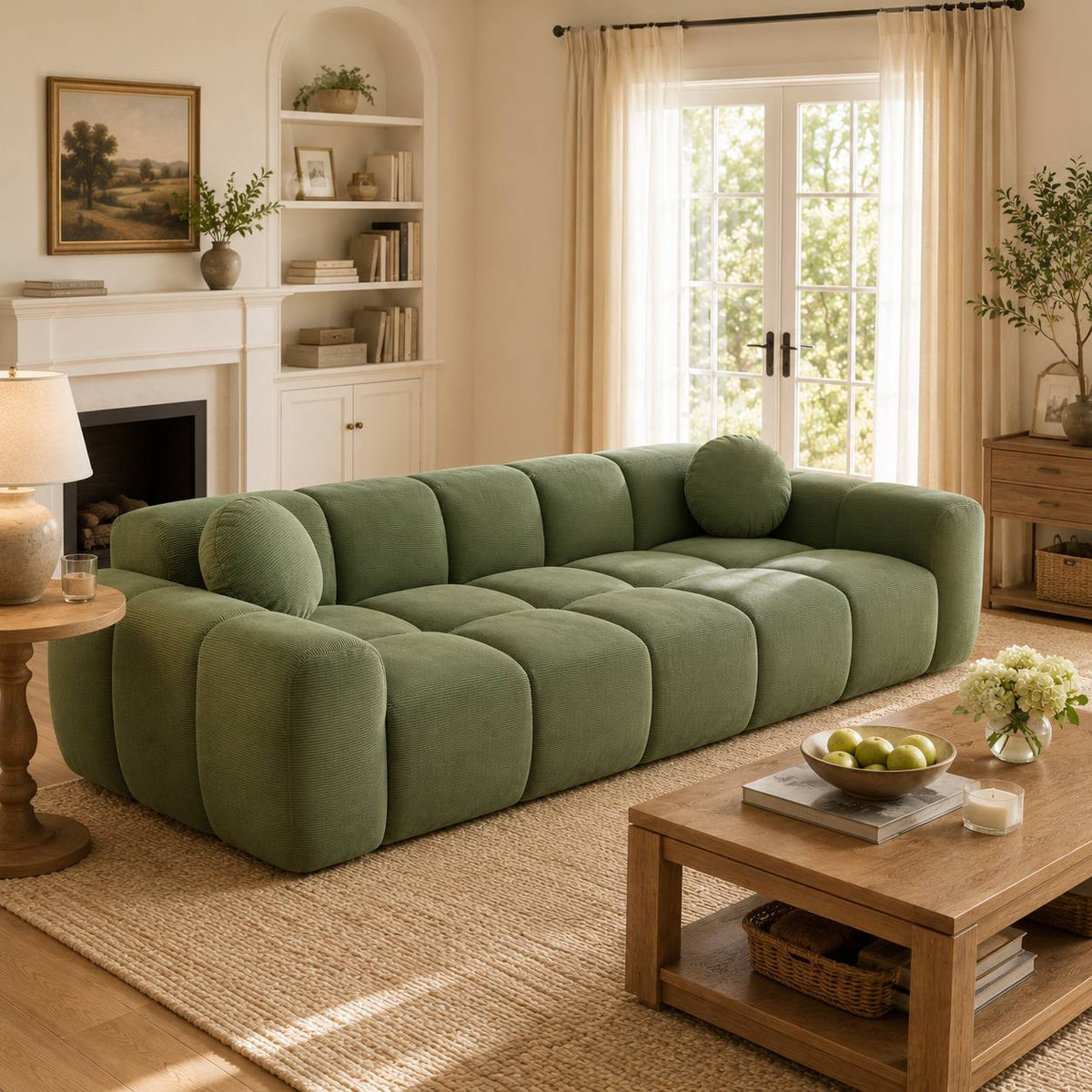 98 4 modern corduroy sofa suitable studio apartment extra - Temu