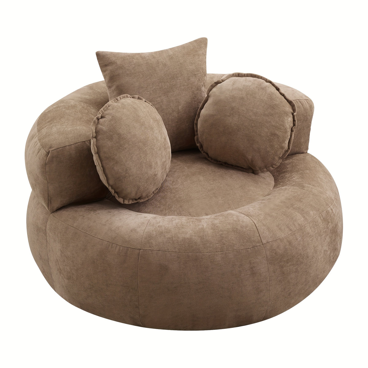 round oversized chair floor sofa chair chenille compressed - Temu