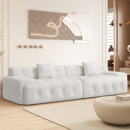 114 oversized 3 seater cloud couch modern boneless sofas - Temu