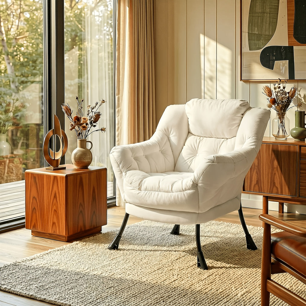 foldable   modern comfy lounge chair large - Temu
