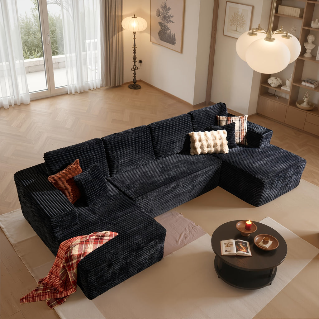 134 inch ultra large u shaped cloud sofa suitable living - Temu
