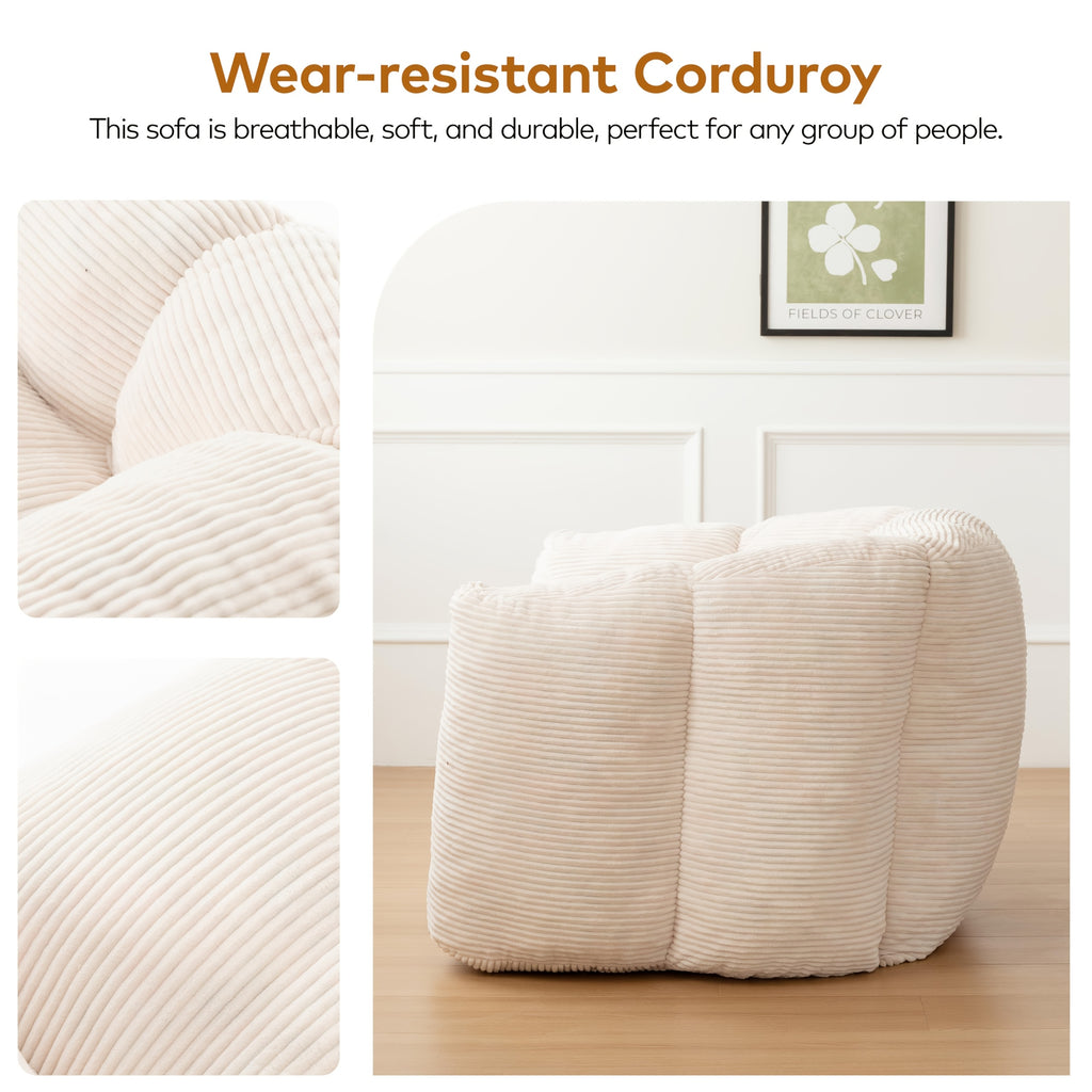 foam bean bag chair suitable living room bedroom dorm - Temu