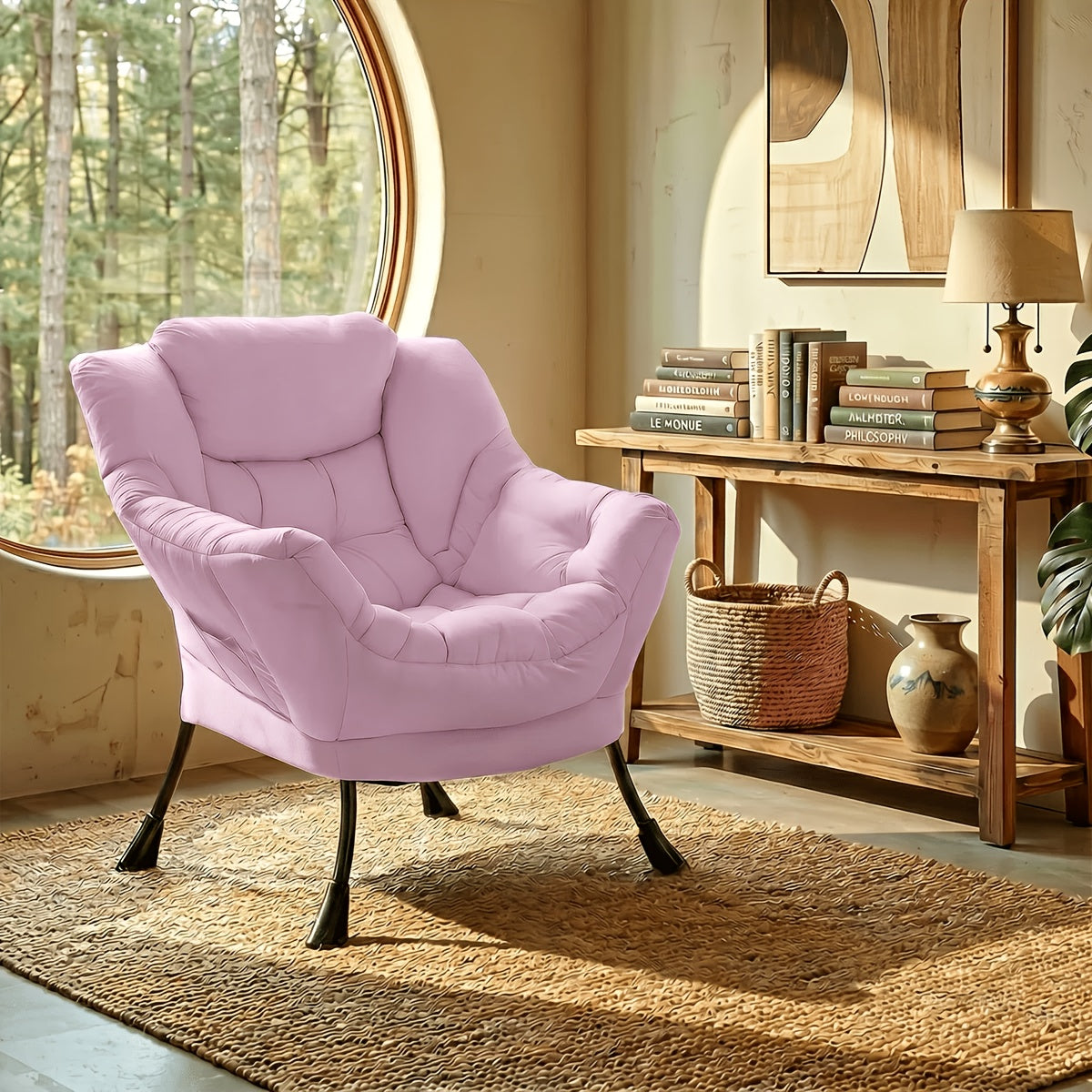 foldable   modern comfy lounge chair large - Temu
