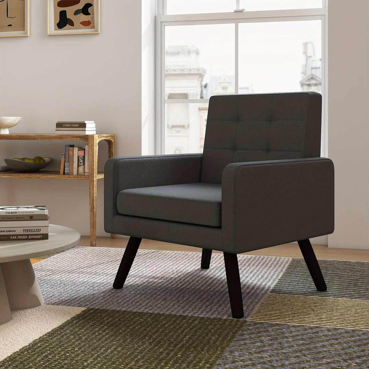 century modern accent chair extra wide seat   dual - Temu