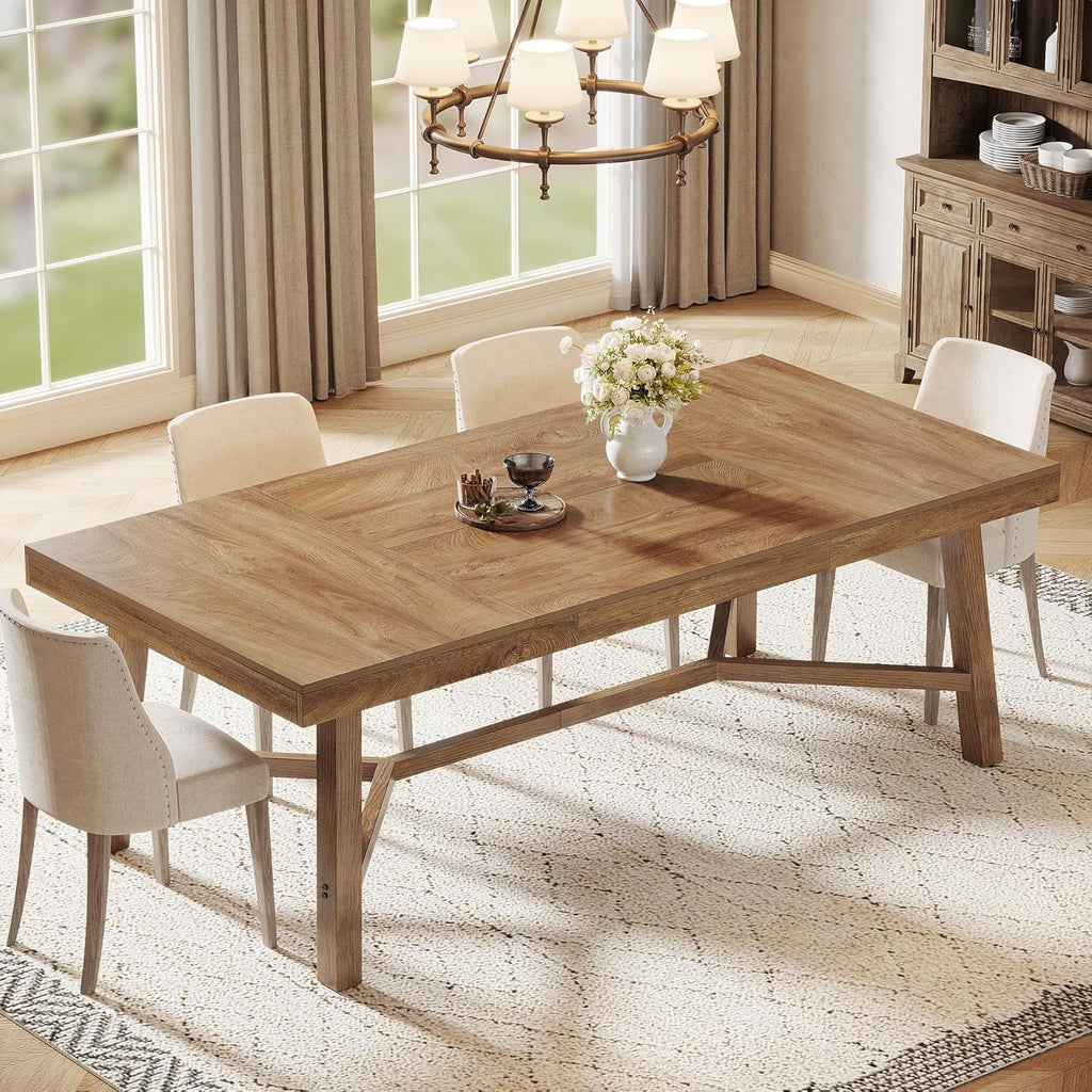70 9 inch dining table 6 8 large farmhouse kitchen table - Temu