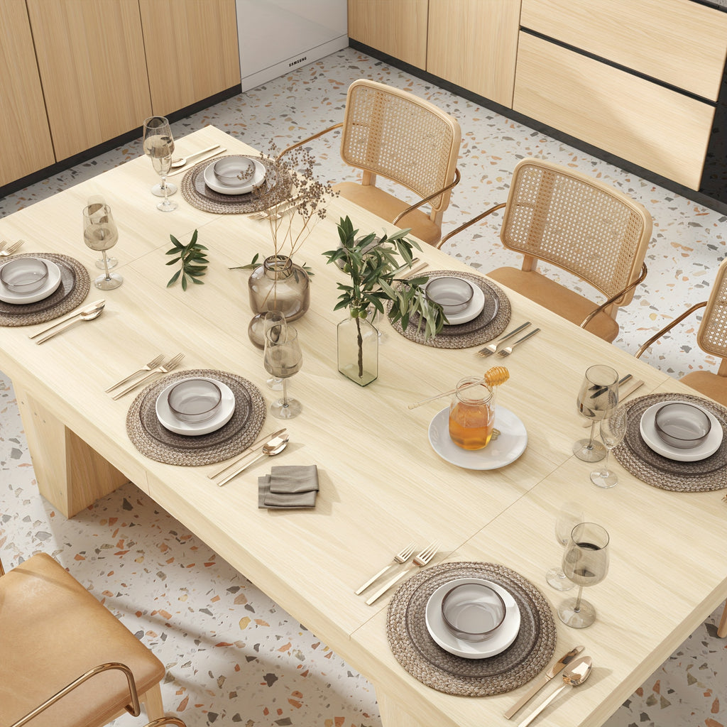 78 7 inch hardwood dining table suitable 6 8 individuals - Temu