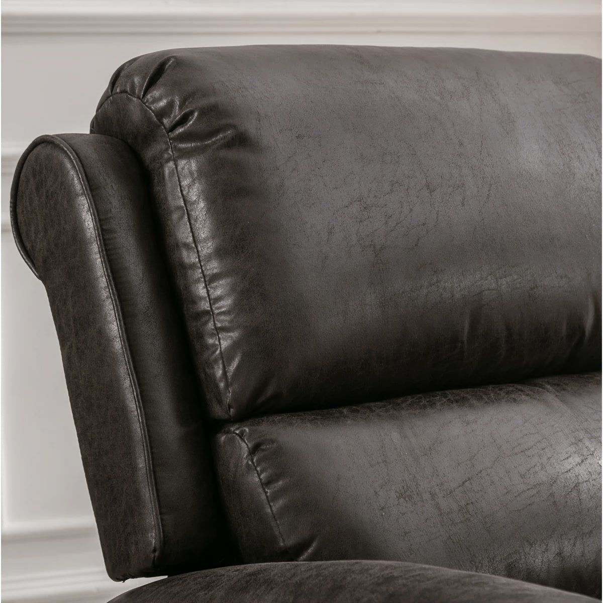 recliner chair faux leather armchair push back - Temu