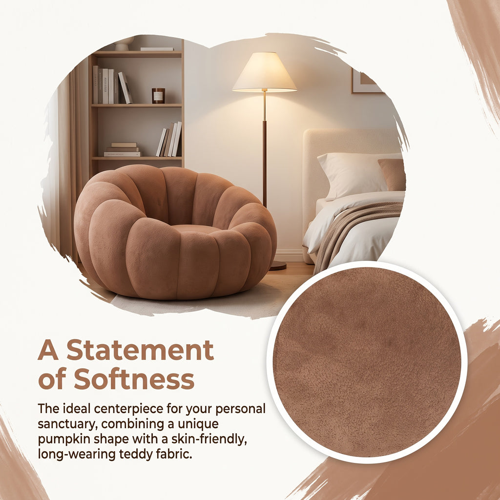 single bean bag chair bed lazy sofa bed iconic pumpkin - Temu