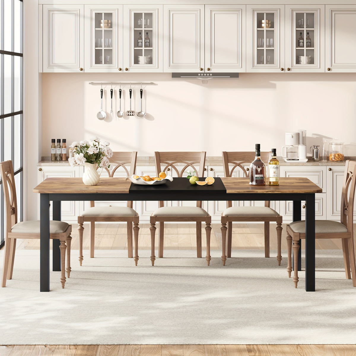 mdf   corner 2 meter long dining table without black - Temu